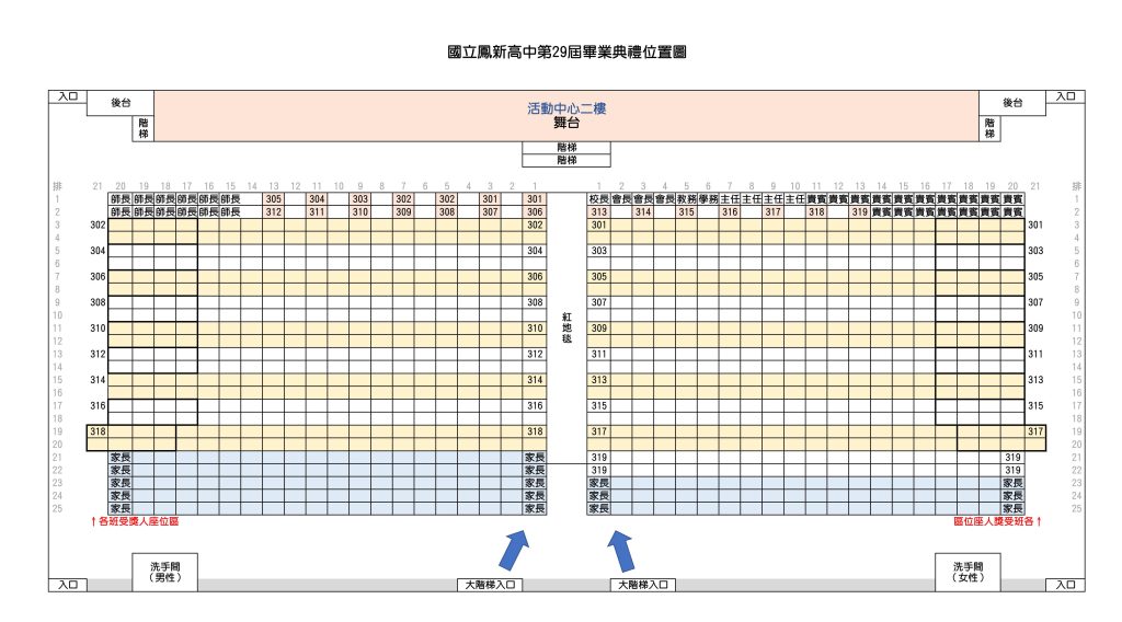 活動中心座位圖