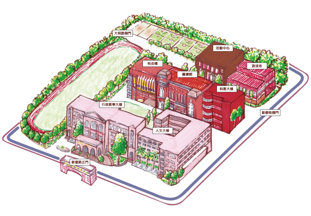 鳳新高中全景圖