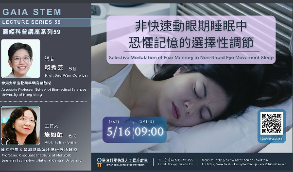 非快速動眼期睡眠中恐懼記憶的選擇性調節海報